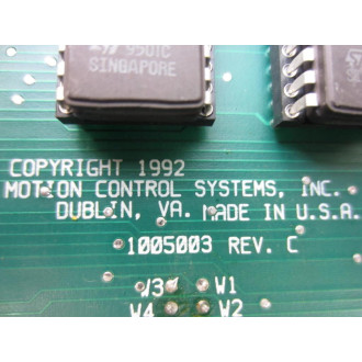Motion Control 1005003 Circuit Board Rev.C - Used