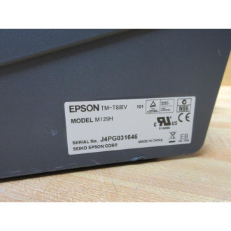 Epson M129H Seiko Thermal Receipt Printer TM-T88IV Missing Face Plate - Used