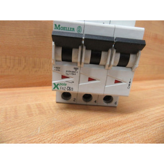 Moeller FAZ-C63 Eaton Circuit Breaker 6A 3P FAZC63 - Used
