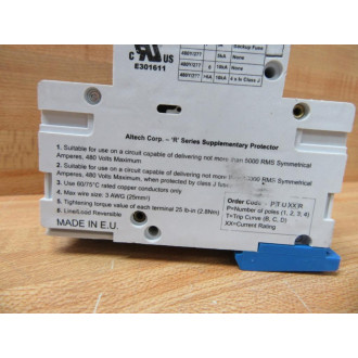 Altech 3CU10 Circuit Breaker 10A 3P - Used