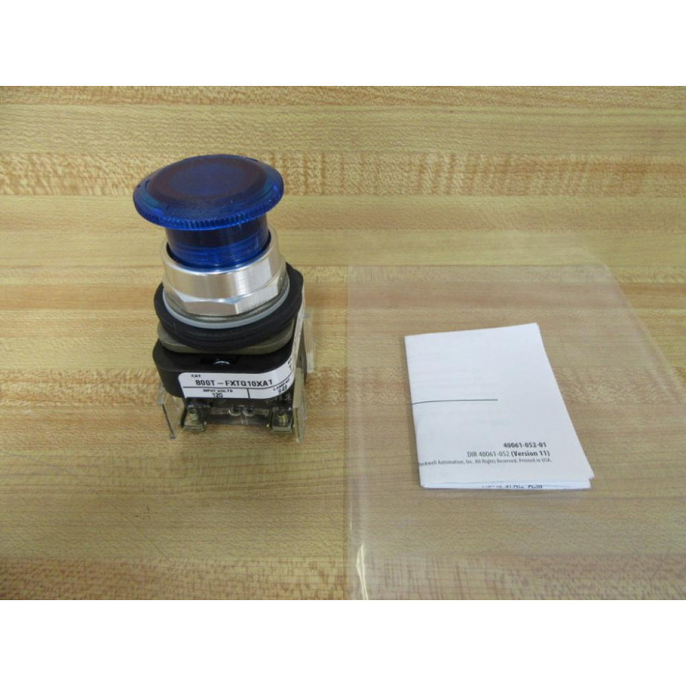 Allen Bradley 800T-FXTQ10XA1 Push Button WBlue Cap - New No Box