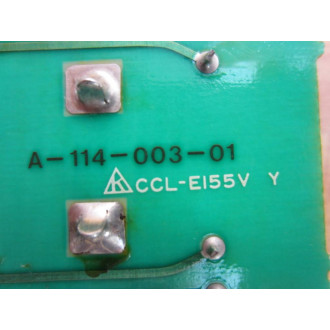 A-114-003-01 Circuit Board CCL-E155V Y W2 Ribbon Cables - Used