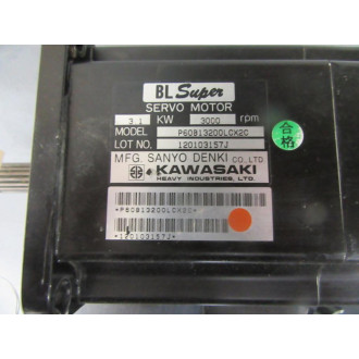 Sanyo Denki P60B13200LCX2C Kawasaki Motor RPM 3000 - Used