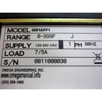 Omega 4201APF1 Temperature Controller - Parts Only