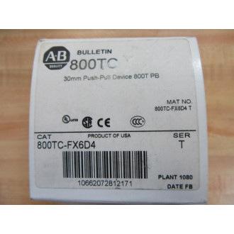 Allen Bradley 800TC-FX6D4 Push Pull Switch