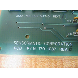 Sensormatic 170-1087 Circuit Board 0301-0143-01 Rev.6 - Used