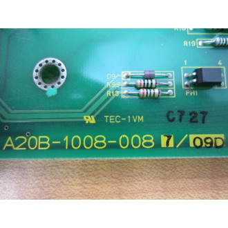 Fanuc A20B-1008-0087 Board A20B-1008-008709D - Used