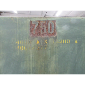 RTE 863V12K5R Transformer 853V12K5R 750KVA 4800 X 13200 480Y277 - Used