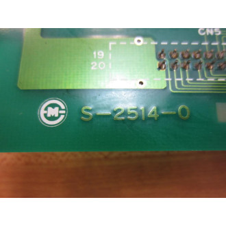 S-2514-0 Circuit Board S25140 - Used