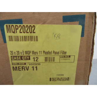 Smart Filter MQP20202 Pleated Panel Filter (Pack of 12)