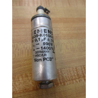 Siemens B25835-K0104-K7 MKV Capacitor B25835K0104K7 - Used