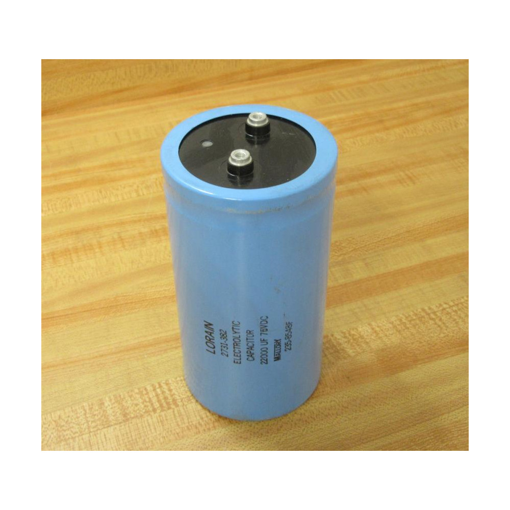 Lorain 2731-382 Capacitor 22000 µF UF 75VDC - New No Box