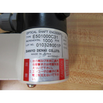 Sanyo Denki R511-002E13 Servo Motor Encoder E501000C31 - New No Box