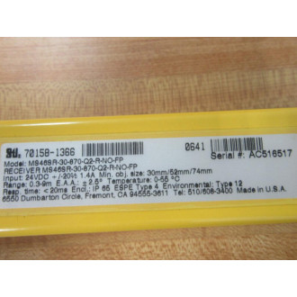 STI MS46SR-30-870-Q2-R-NO-FP Light Curtain Reciever 70158-1366 - Used