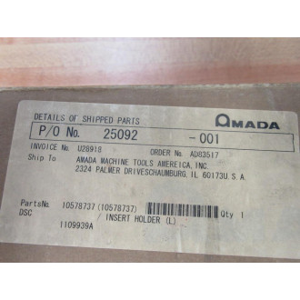 Amada 10578737 Insert Holder