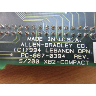 Allen Bradley PC-667-0394 Circuit Board PC6670394 - Used