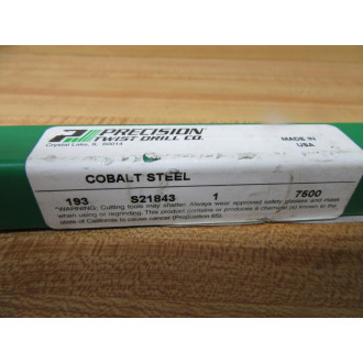 Precision Twist Drill 193 Drill Bit .6500 X .7500