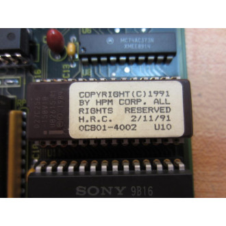 HPM 1D702-0026 Circuit Board 1D7020026 - Used
