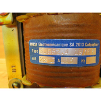 MUSY Electromecanique 3.552.4 19787 Transformer - Used