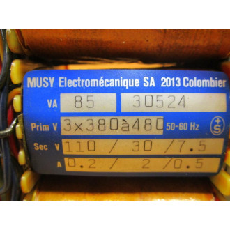 MUSY Electromecanique 30524 Transformer - Used