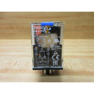 Omron MKS2PIN Relay Blue (DC) - New No Box