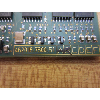 Siemens 462018.1916.01 Circuit Board 462018.7600.51 - Used