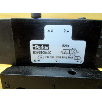 Parker B31GBC549C Valve - New No Box