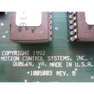 Motion Control 1005003 Circuit Board Rev.B - Used
