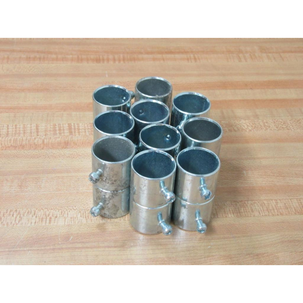 1" EMT Set Screw Coupling Length 2-38" (Pack of 10) - New No Box