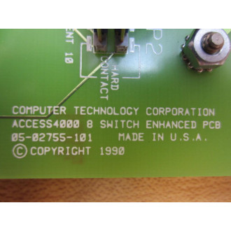 Computer Technology 05-02755-101 ACCESS4000 8 PCB 0502755101 w8 Bulbs - Used