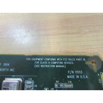 Networth 111113 Circuit Board 111113-001 - Used