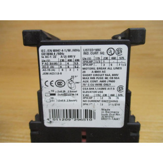 Siemens 3RT1016-2BB42 Power Contactor 3RT10162BB42 - New No Box