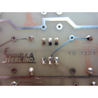 Foundry & Steel FS-1231 Circuit Board FS1231 16 Resistors - Used