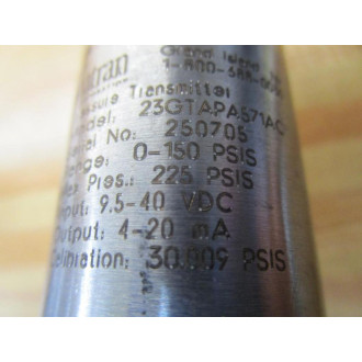 Viatran 23GTAPA571AC Pressure Transmitter - Used