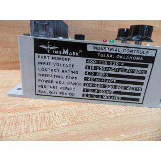 Time Mark 400-115230-4 Motor Load Monitor 4001152304 - Used