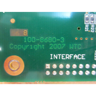 WTC 100-8680-3 Circuit Board 100868003 2 - Parts Only