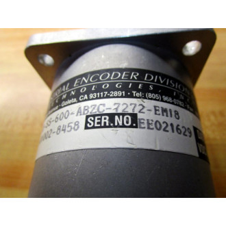BEI Industrial 924-01002-8458 Encoder XH25D-SS-600-ABZC-7272-EM18 - New No Box