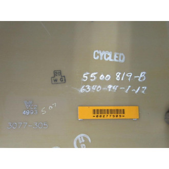 3077-305 BackPlane Bd 3077305 WMetal Rails - Used