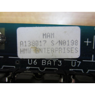 Landis Tool A138021 Mass Memory Storage Board Assy - Used