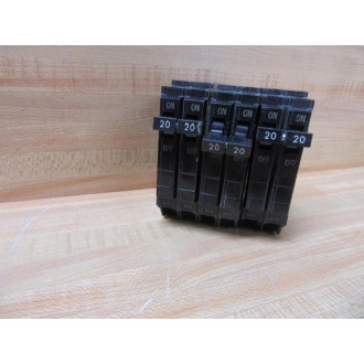 General Electric TQP220 Circuit Breaker 20A 2P GE (Pack of 3) - Used