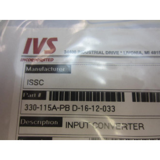 ISSC 330-115A-PB Input Converter D-16-12-033 - New No Box