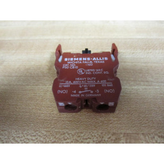 Siemens-Allis P30CB10 Contact For Pushbutton 1NO - Used