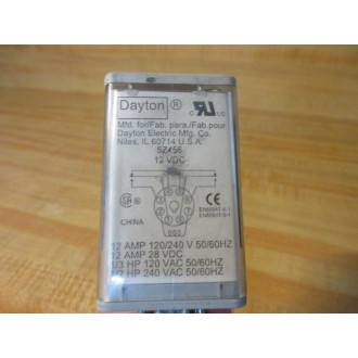 Dayton 5Z456-12V DC Relay 5Z456 - Used