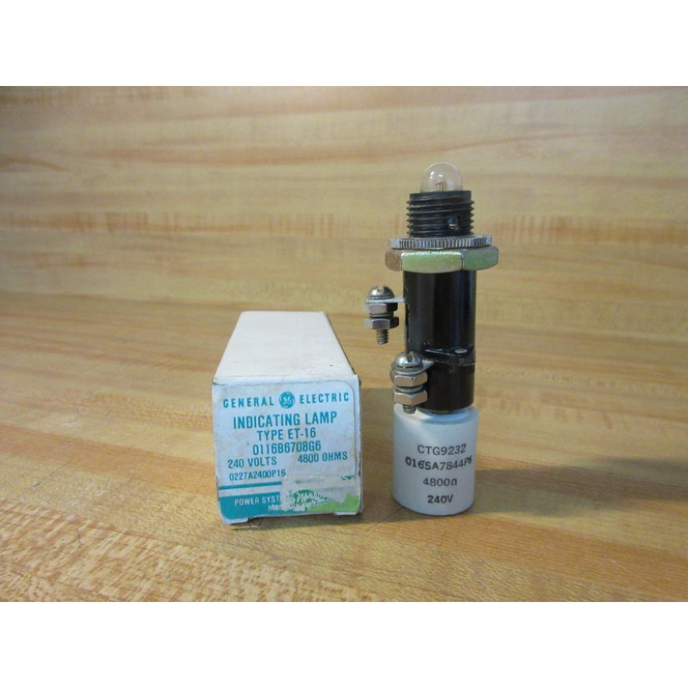 General Electric 0116B6708G5 GE Indicating Lamp ET-16