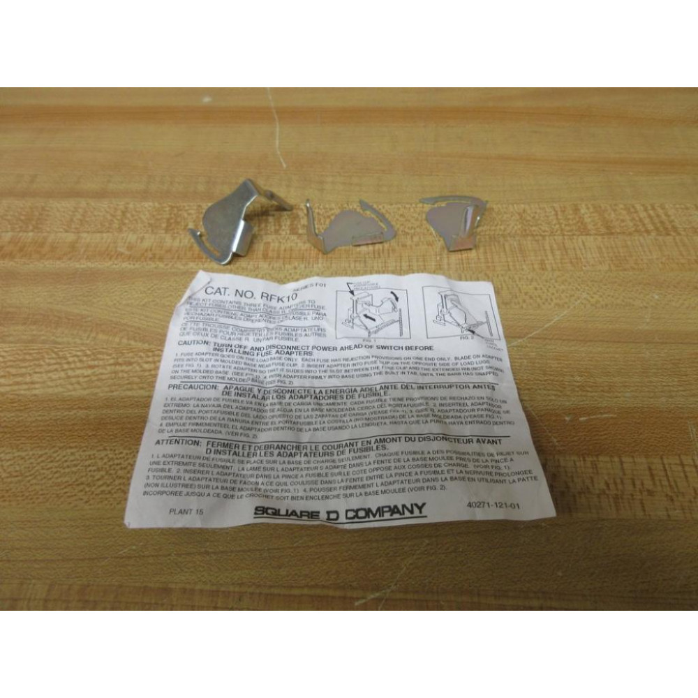 Square D RFK10 Fuse Rejection Kit (Pack of 3)