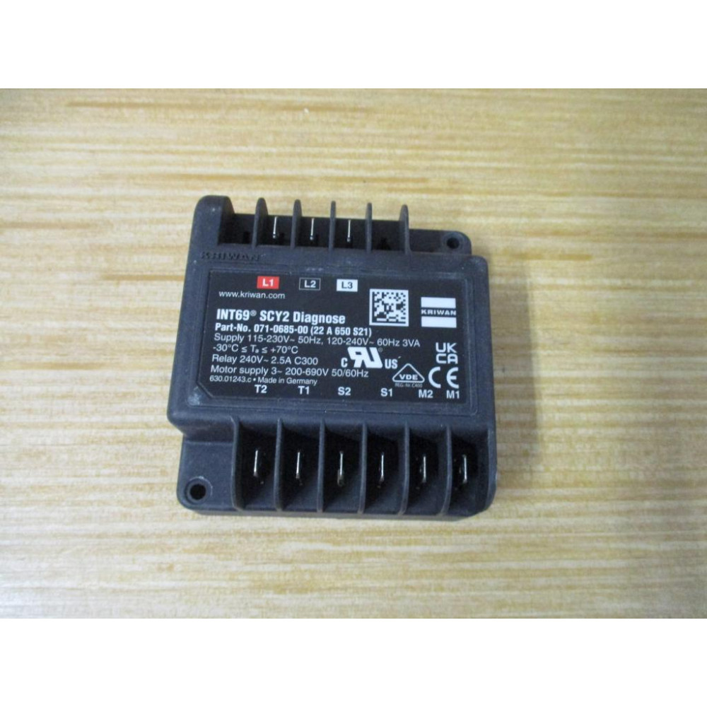Copeland 071-0685-00 Kriwan Motor Protection Module 22-A-650-S21 - New No Box