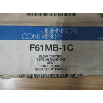 Johnson Controls F61MB-1C Flow Control Switch F61MB1C