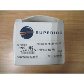 Superior 3220-450 Pressure Relief Valve 3220450