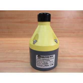 Milton Roy GVB082 Back Pressure Valve - New No Box