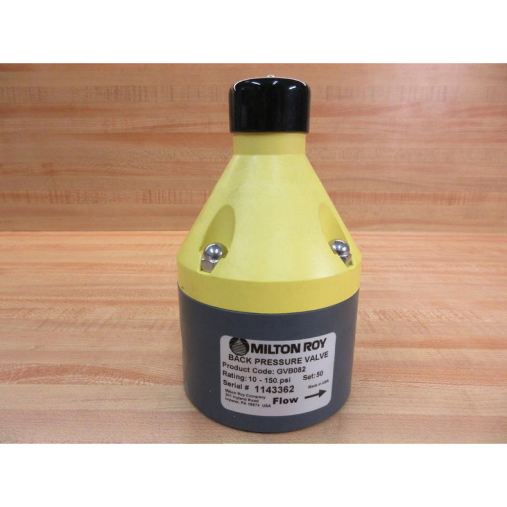 Milton Roy GVB082 Back Pressure Valve - New No Box